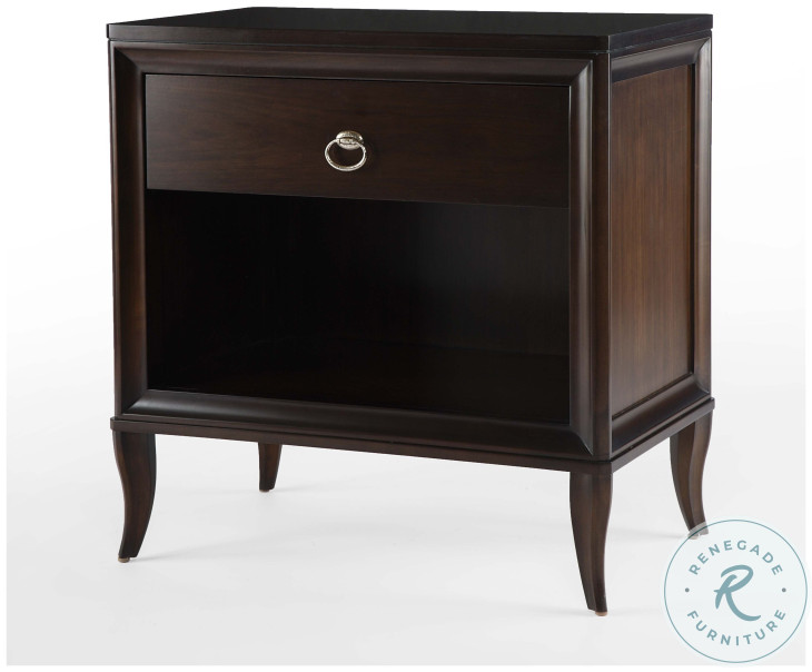 Tribeca American Walnut 1 Drawer Rectangular Nightstand