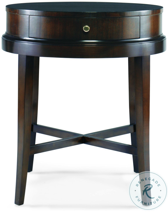 Tribeca American Walnut Round Lamp Table