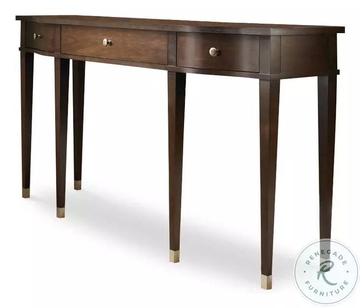 Tribeca American Walnut 3 Drawer Console Table