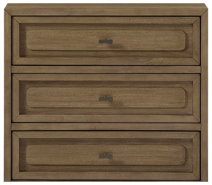 Magnolia Almond 3 Drawer Nightstand with USB Charging