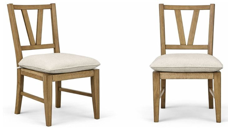 Magnolia Almond Slat Back Side Chair Set of 2