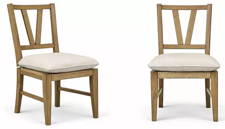 Magnolia Almond Slat Back Side Chair Set of 2