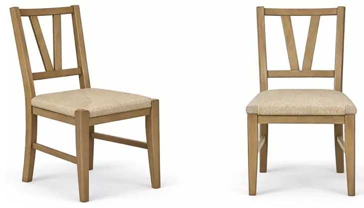 Magnolia Cashew Slat Back Side Chair Set of 2