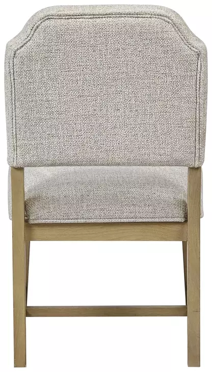 Magnolia Gray and Cashew Upholstered Side Chair Set of 2
