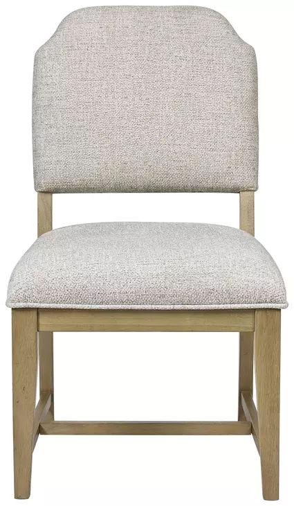 Magnolia Gray and Cashew Upholstered Side Chair Set of 2