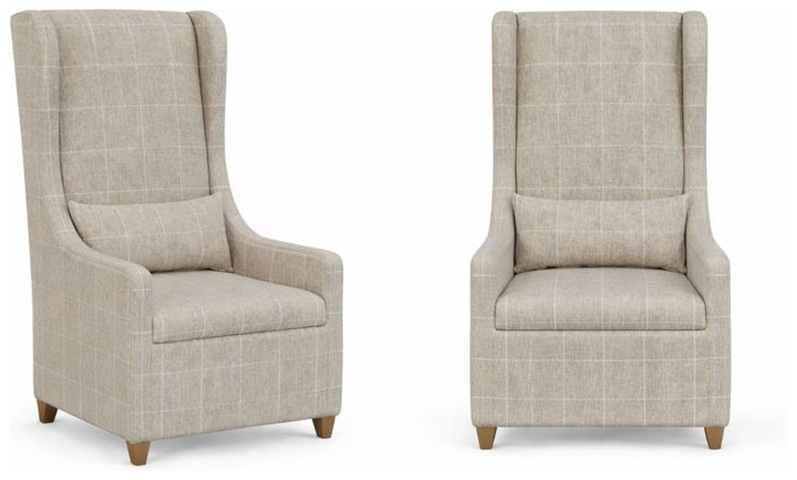 Magnolia Gray Upholstered Host Chair with Pillow Set of 2
