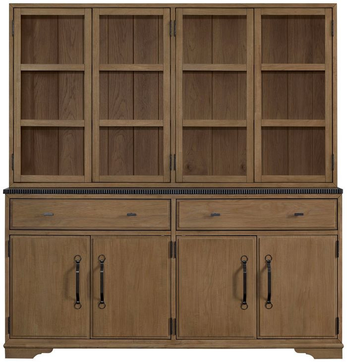 Magnolia Almond 8 Door Hutch and Buffet