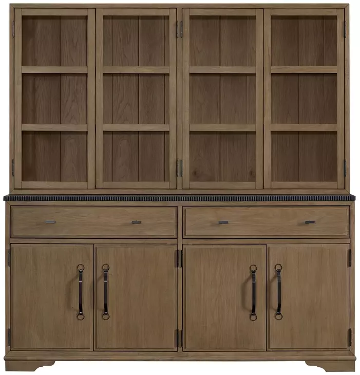 Magnolia Almond 8 Door Hutch and Buffet