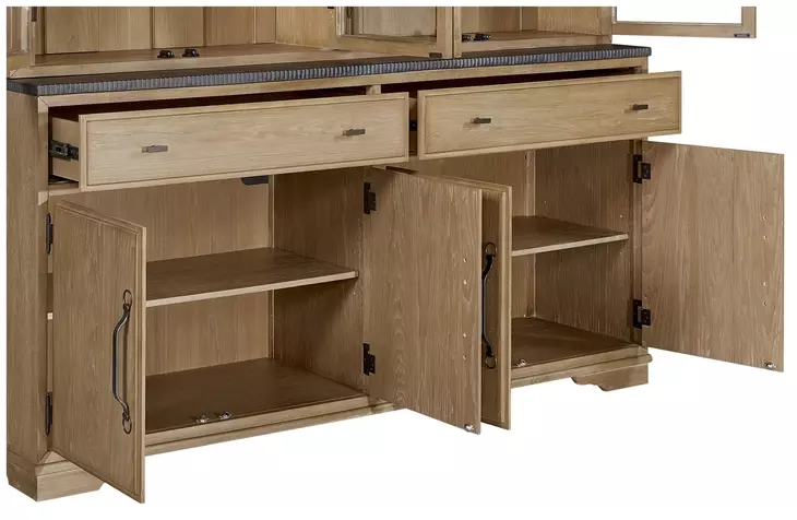 Magnolia Cashew 8 Door Hutch and Buffet
