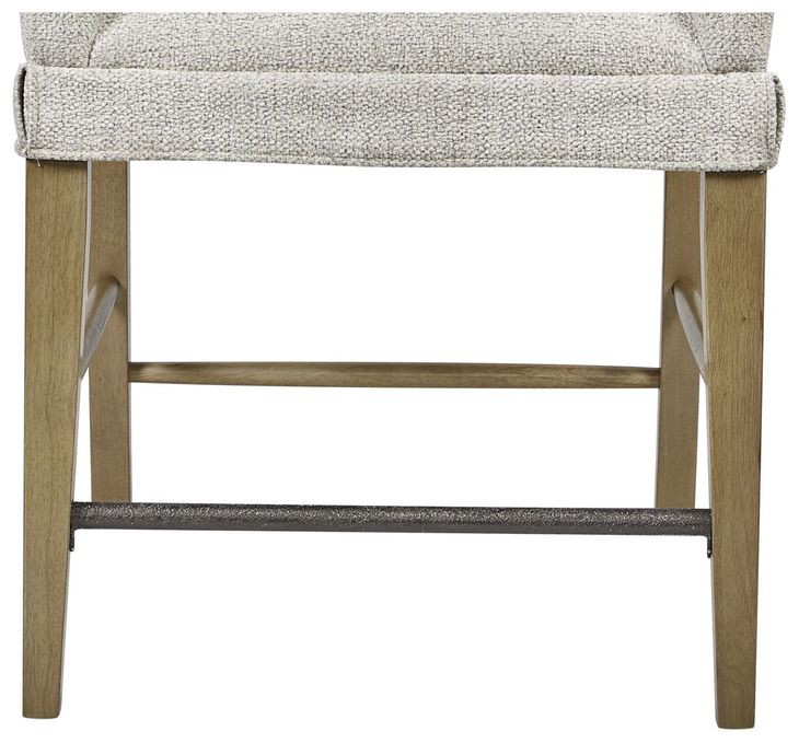 Magnolia Gray and Cashew Upholstered Counter Height Stool Set of 2