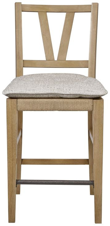 Magnolia Cashew Counter Height Slat Back Chair Set of 2