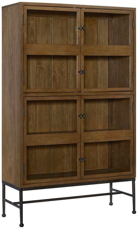 Magnolia Almond 4 Glass Door Bookcase