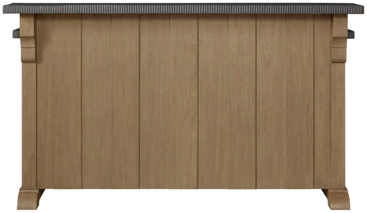 Magnolia Cashew and Gray 2 Door Bar Cabinet
