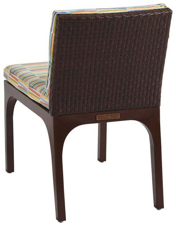 Abaco Multicolor Upholstered Outdoor Side Chair
