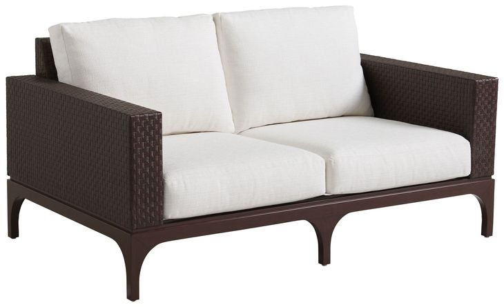 Abaco White 62" Outdoor Loveseat