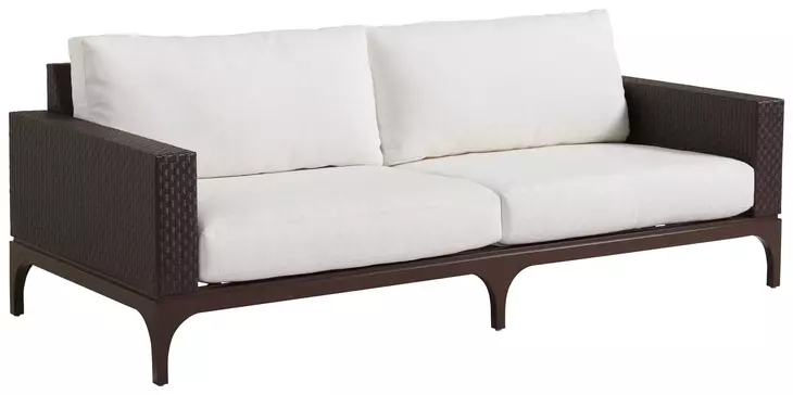 Abaco White Outdoor 88" Sofa