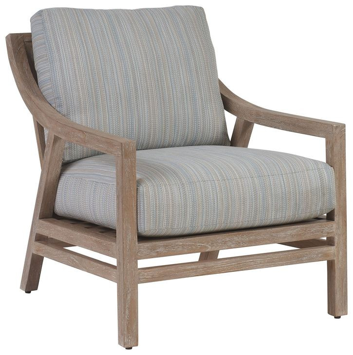 Stillwater Cove Blue Upholstered Outdoor Lounge Chair