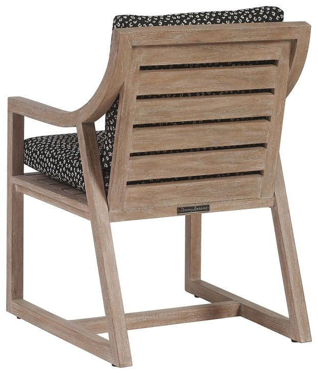 Stillwater Cove Black Upholstered Outdoor  Arm Chair