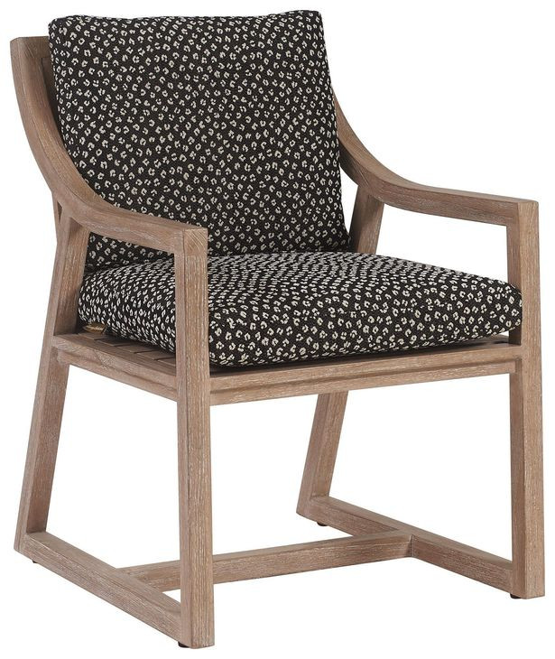 Stillwater Cove Black Upholstered Outdoor  Arm Chair