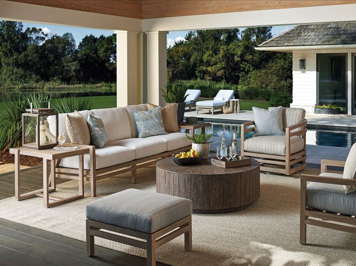 Stillwater Cove Ivory Outdoor Conversation Set
