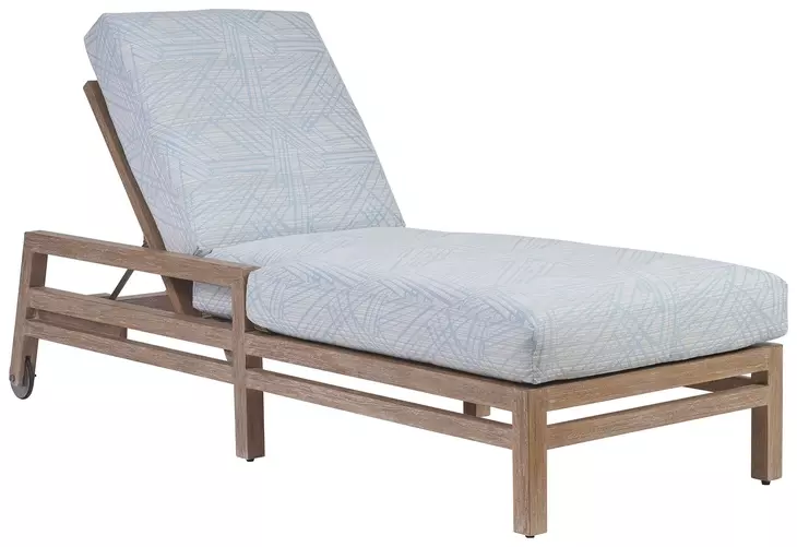 Stillwater Cove Blue Outdoor 85" Chaise Lounge