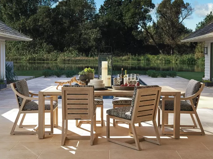 Stillwater Cove Black Upholstered Outdoor  Side Chair
