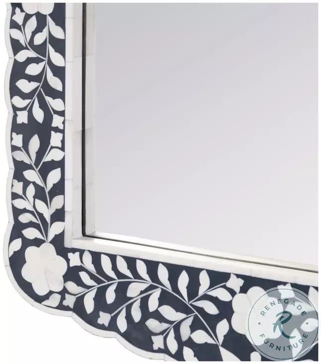 Vivienne Navy Blue Wall Mirror