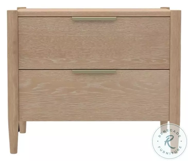 Sinclair Natural 2 Drawer Nightstand From Alpine | Coleman Furniture