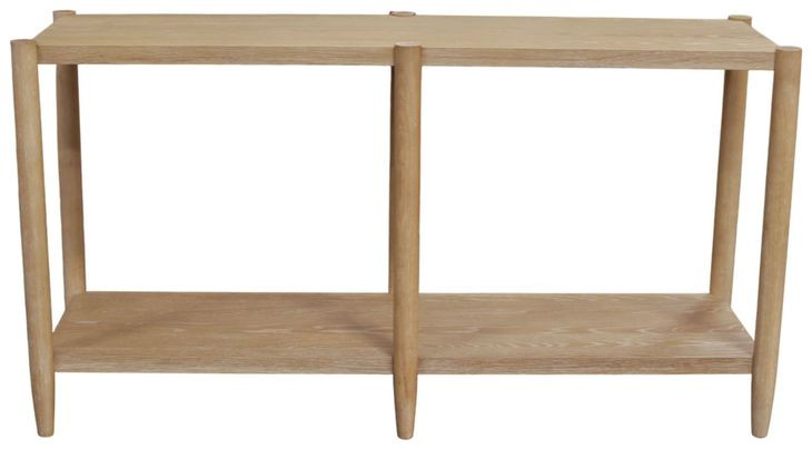 Sinclair Natural Rectangular Console Table