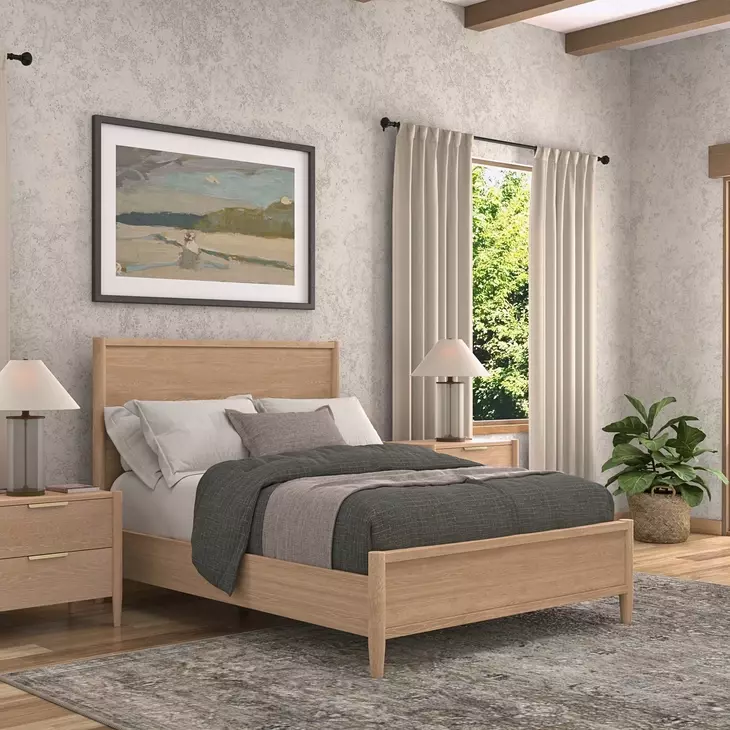 Sinclair Natural Panel Bedroom Set