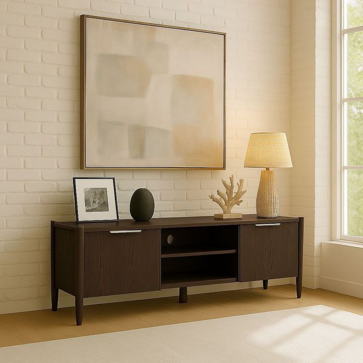 Sinclair Walnut 72" TV Stand