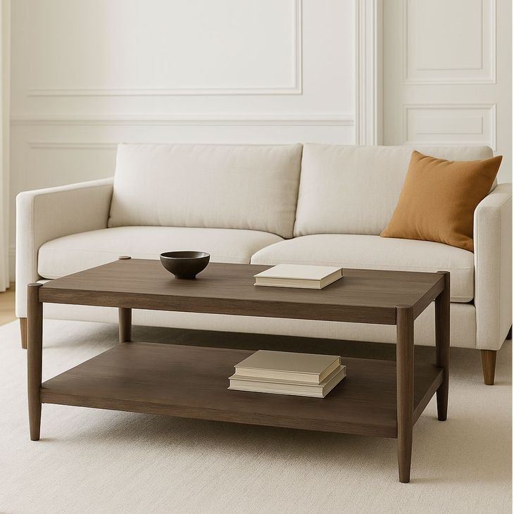 Sinclair Walnut Rectangular Coffee Table