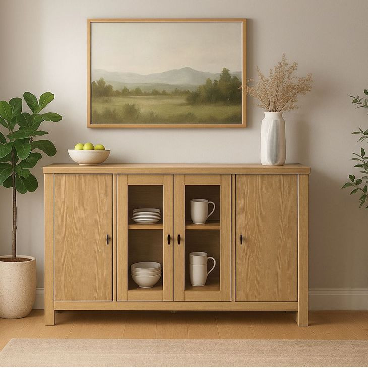 Eleanor Natural 4 Doors Sideboard