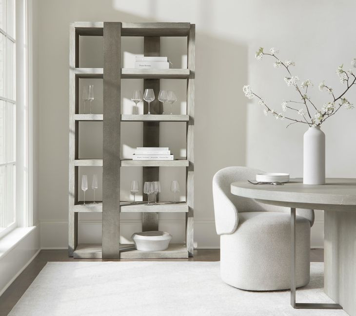 Tempo Beige Etagere with 5 Shelves