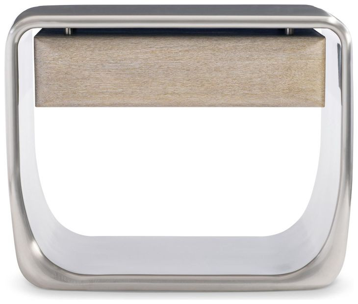 Lomond Tarnished Nickel Nightstand