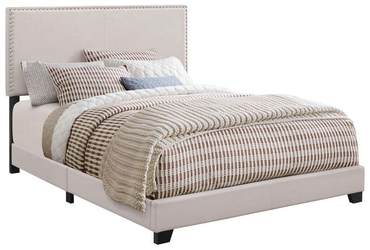 Boyd Ivory Upholstered Full Panel Bed