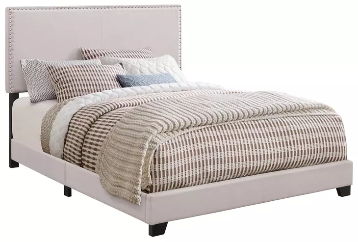 Boyd Ivory Upholstered Full Panel Bed