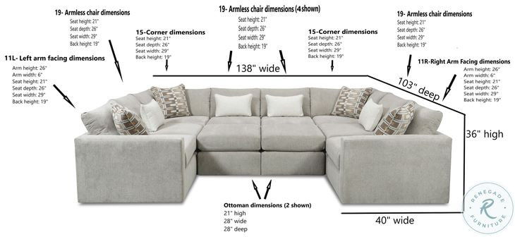 Nolte Pebble Sectional
