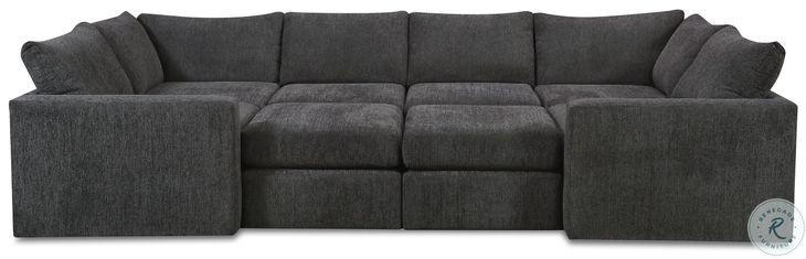 Ripple Midnight 8 Piece Sectional
