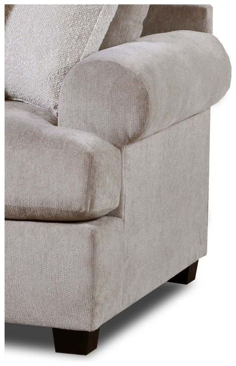Nolte Pebble Beige 96" Sofa with Throw Pillows