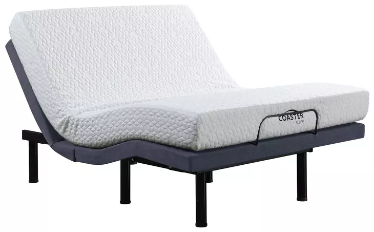 Clara Gray and Black California King Adjustable Bed