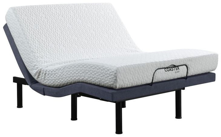 Negan Grey Fabric Queen Adjustable Bed Base