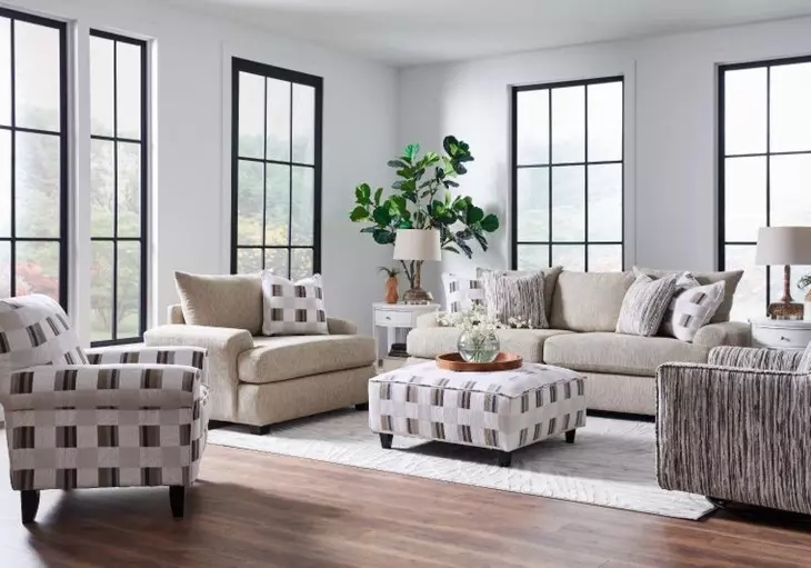 Premier Taupe Performance Fabric Upholstered Chair and A Half with Pillow