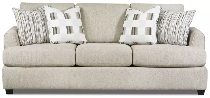 Premier Taupe Performance Fabric 93" Sofa with Flared Arm
