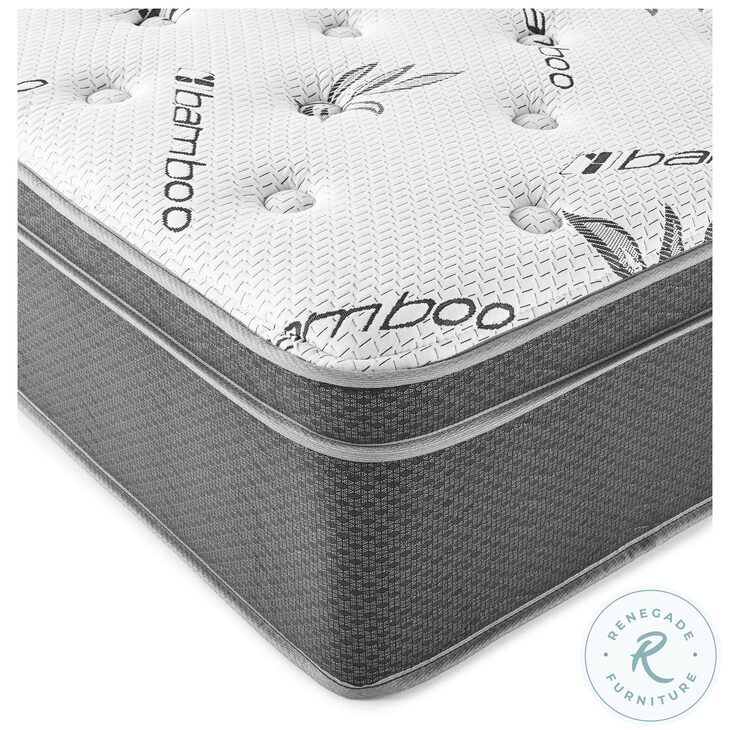 Sommet White Bamboo Euro Top Memory Foam 13" Full Mattress From Coaster