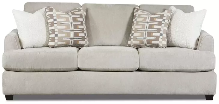 Nolte Pebble Taupe 93" Sofa with Flared Arm