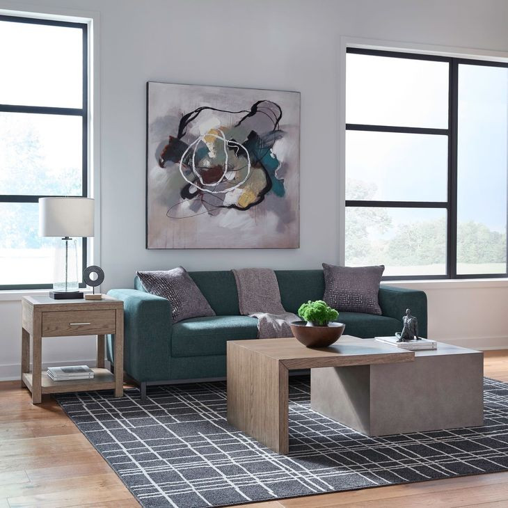 Portello Natural and Concrete Rectangular Occasional Table Set