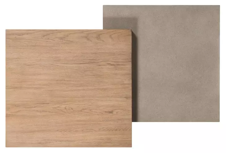 Corso Natural and Concrete Rectangular Cocktail Table