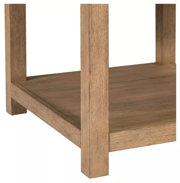 Corso Natural and Concrete Rectangular End Table