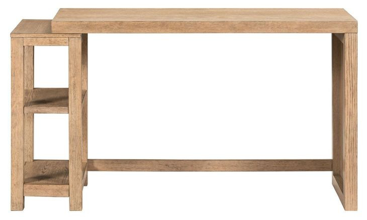 Portello Natural and Concrete Rectangular Console Table